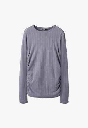 SLIM FIT - T-shirt à manches longues - lavender gray