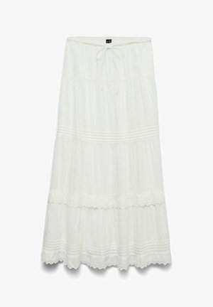 Vero Moda, SKIRT VMSANDY HIGH WAIST LONG SKIRT - Maksiseelik - snow white