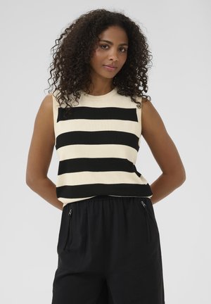 KALIZZY - Blouse - turtledove black boldstripe