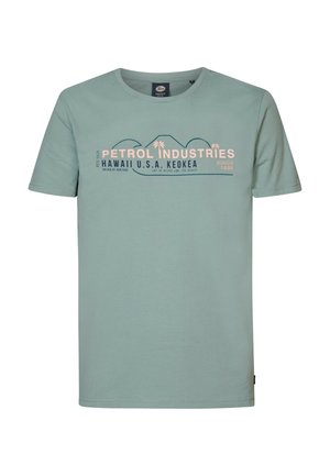 Print T-shirt - hellblau