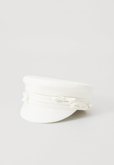 RUSLAN BAGINSKIY EMBELLISHED BOW TIES BAKER BOY - Bonnet - ivory