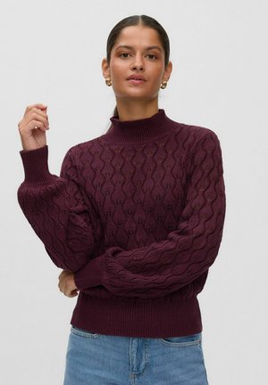 Vero Moda, KNITTED PULLOVER VMELMA KNITTED PULLOVER - Pullover - winetasting