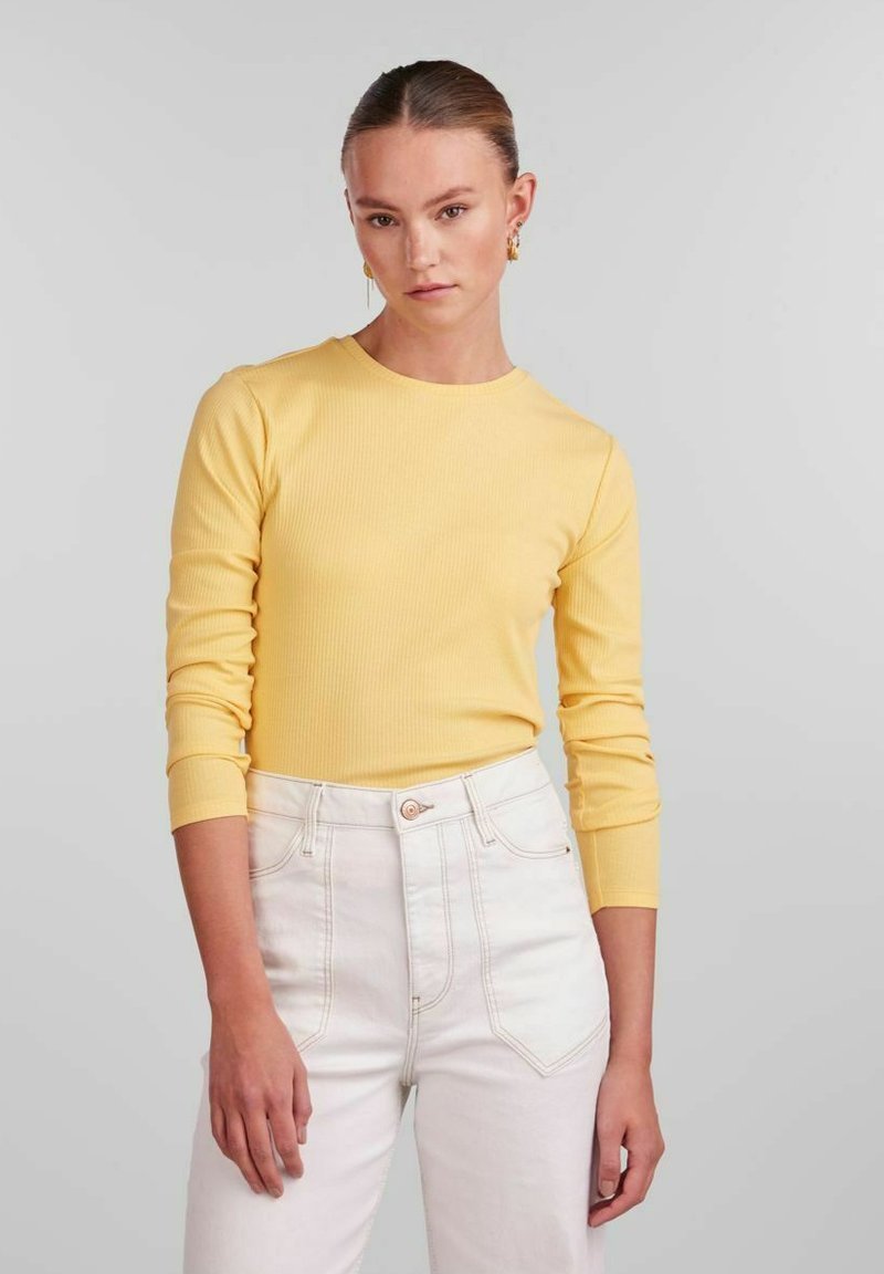 Pieces Langarmshirt - flax