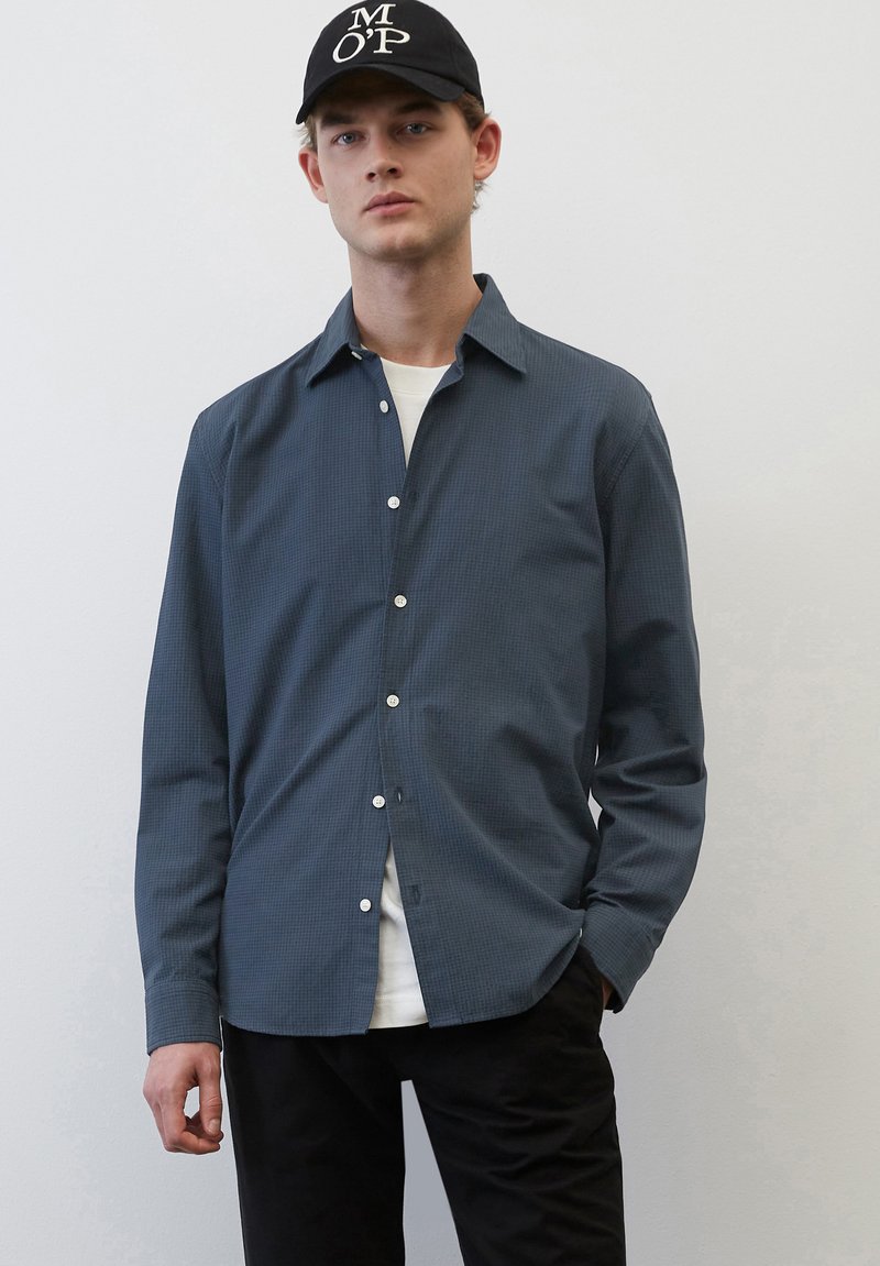 Marc O&amp;#39;Polo REGULAR MIT FEINER STRUKTUR - Chemise - blue/bleu - ZALANDO.FR