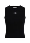 LABEL TANK - Débardeur - ck black