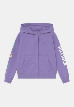 OVERPRINT SNAP HOODIE - Bluza rozpinana - violet viola
