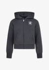 STAR POINTELLE FULL ZIP HOODIE - Camisola com fecho - dark matter