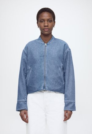 DENIM BLOUSON - Denimová bunda - clean mid blue wash