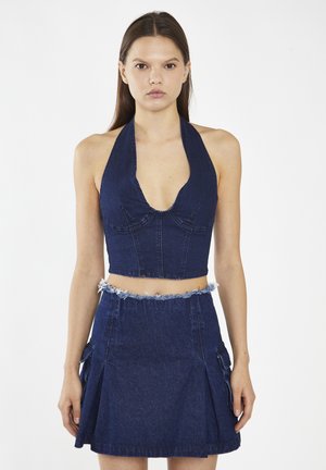 Jupe trapèze - indigo blue