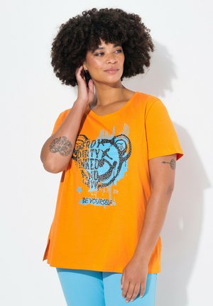 Print T-shirt - orange