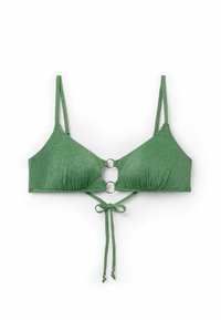 GOLDEN GLEAM - Bikiniöverdel - grun e golden gleam ivy green