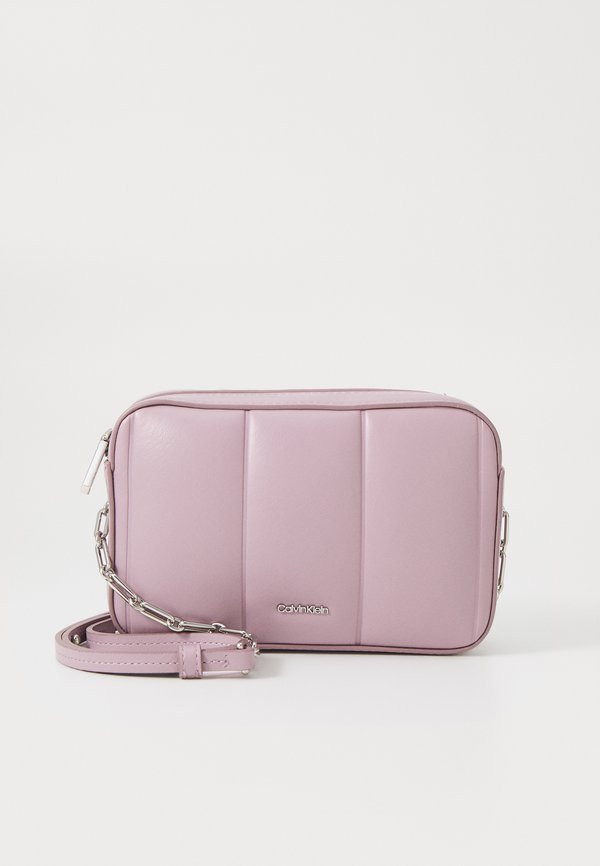 LINE QUILT CAMERA BAG - Cross body bag - sea fog