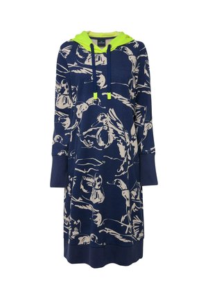LAURASØN ALLOVER  LANGARM - Freizeitkleid - medium blue