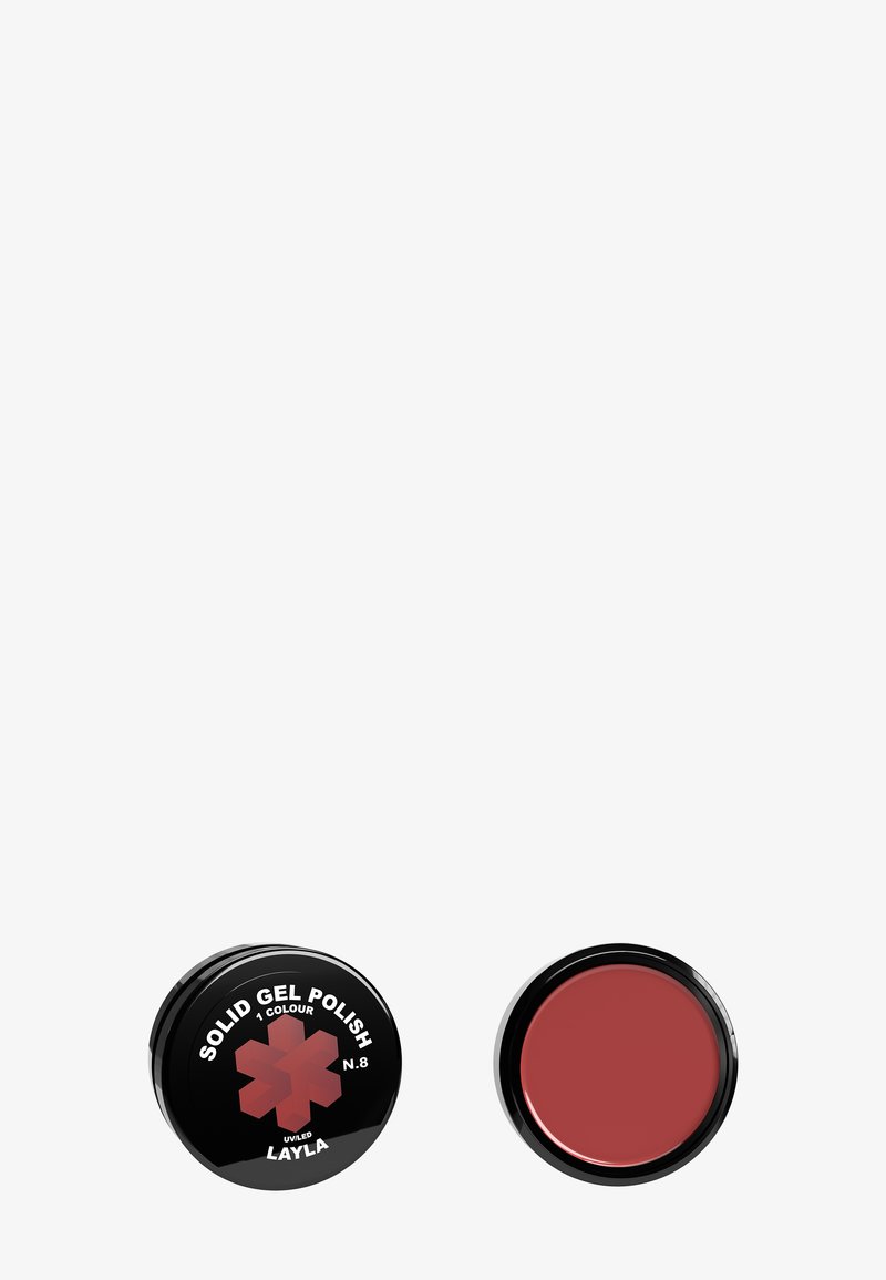 Layla Cosmetics SOLID GEL POLISH - Smalto - smoked red