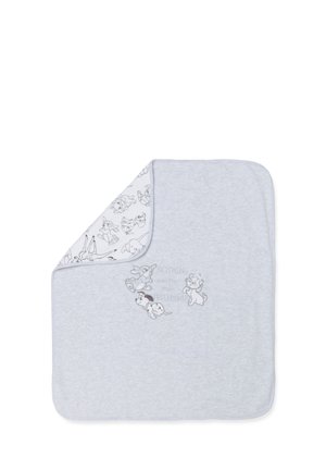 WITH MARIE AND THUMPER EMBROIDERY - Babydeken - white grey