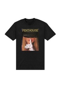 Henry Tiger PENTHOUSE   - T-shirt med print - black