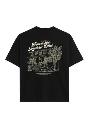 PROHIBITED, RIVIERA CLUB TEE - T-shirt imprimé - black