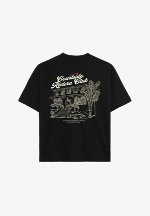 PROHIBITED, RIVIERA CLUB TEE - T-shirt imprimé - black