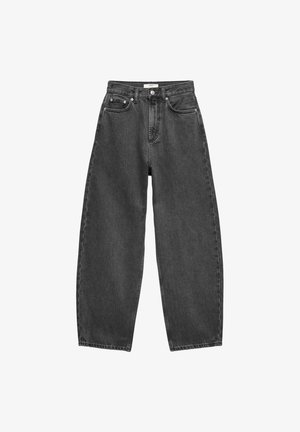 Marks & Spencer, HIGH WAISTED BALLOON LEG - Relaxed fit jeans - black mix