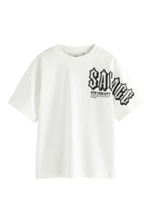Next, SHORT SLEEVE GRAPHIC - T-Shirt print - white savage back print