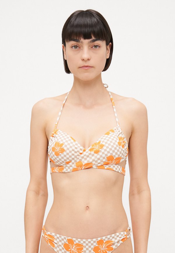 MINI HULA STRAPPY WRAP - Bikini top - warm taupe