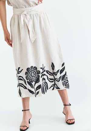 OLAFIA - A-line skirt - natural beige