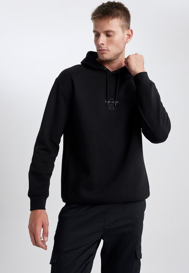 DeFacto Hoodie - black/zwart - Zalando.nl