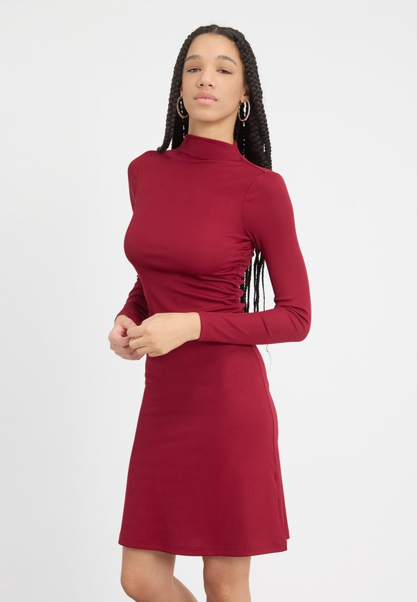 Jerseykleid - bordeaux