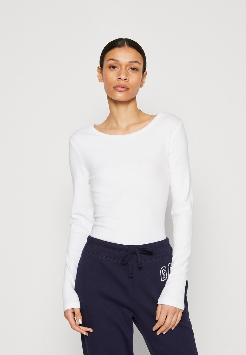 GAP CREW Long sleeved top fresh white/white Zalando.co.uk