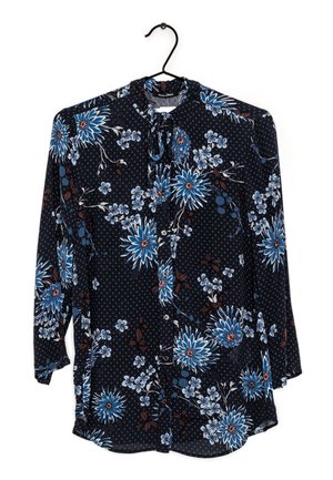 Button-down blouse - dark blue