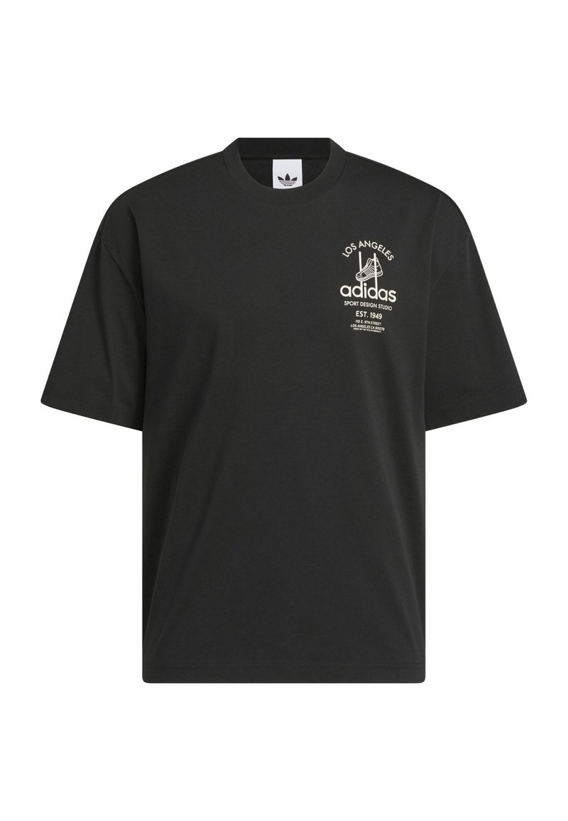 adidas Originals T-shirt print zwart adidas Originals T-shirt print zwart