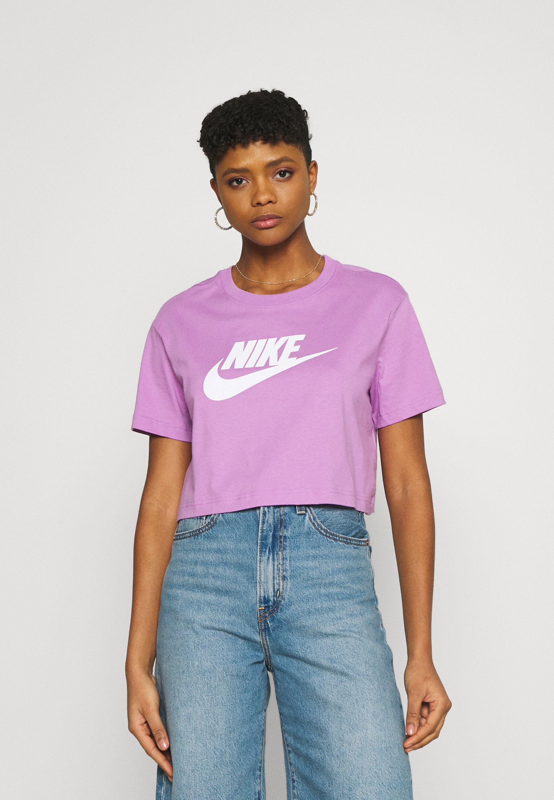 Nike Sportswear TEE - T-shirt con stampa - violet shock/white/lilla -  Zalando.it