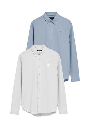 LONG SLEEVE REGULAR FIT OXFORD RIGBY 2 PACK - Shirt - white blue