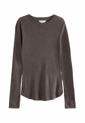 CREW NECK - Maglietta a manica lunga - brown