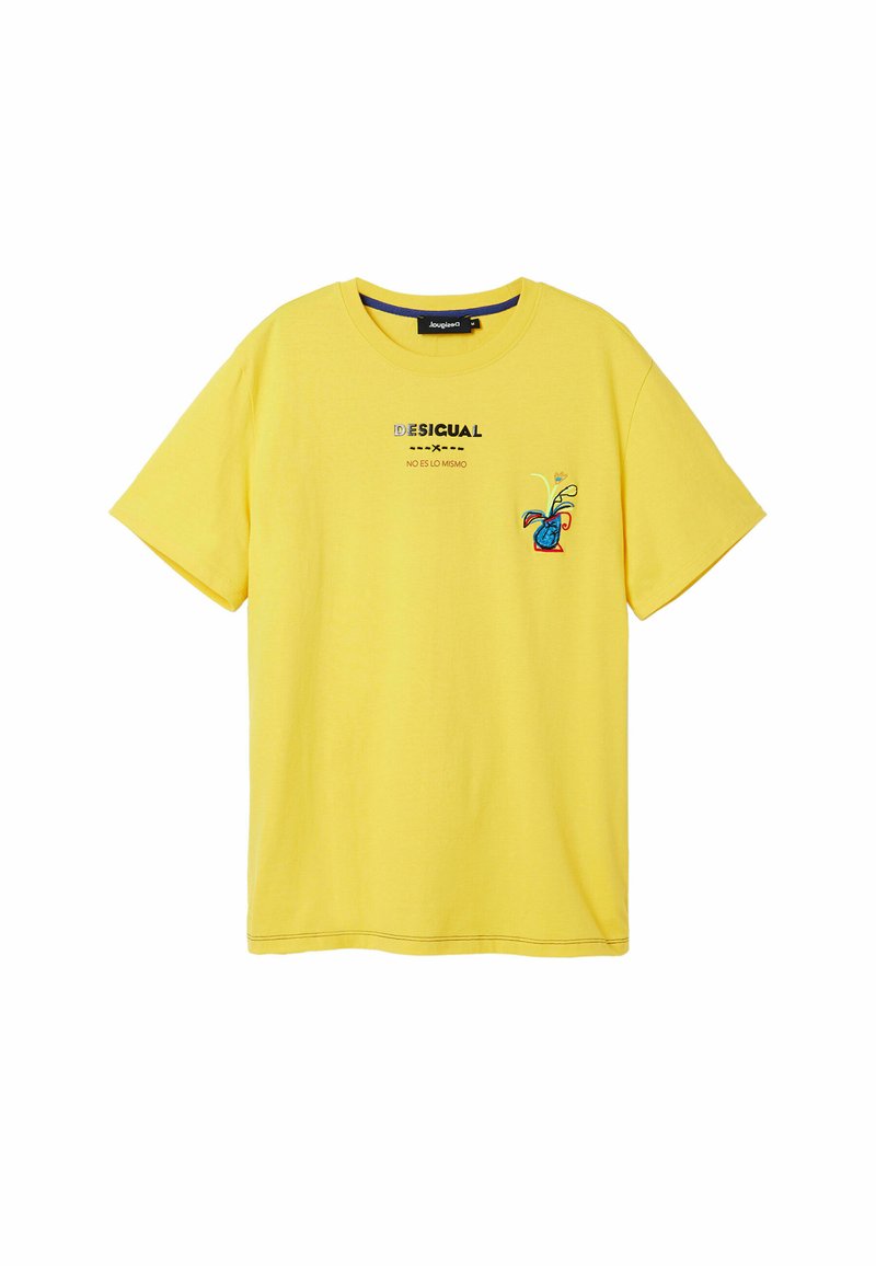 Desigual T-shirt print geel Desigual T-shirt print geel
