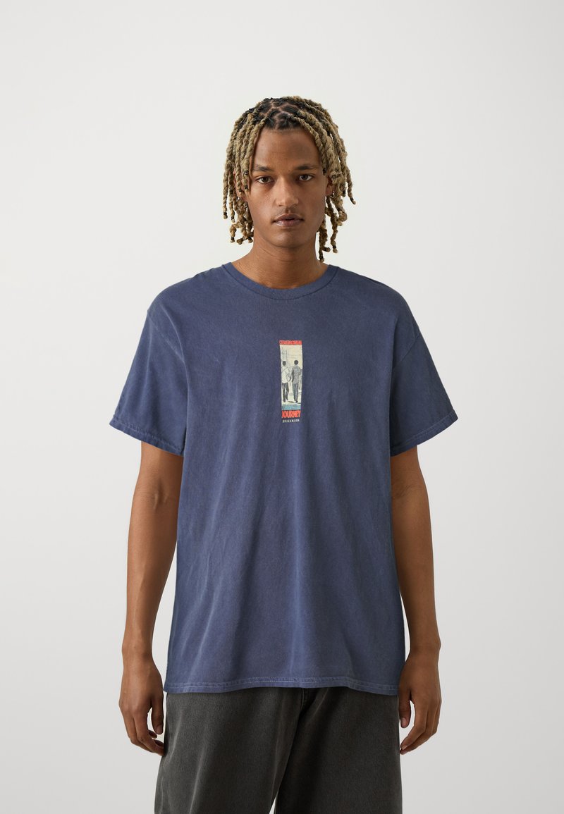 BDG Urban Outfitters KYOTO - Marškinėliai su spaudiniu - navy