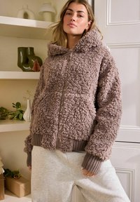 Next FULL ZIP JACKET - Fleecetakki - mink brown