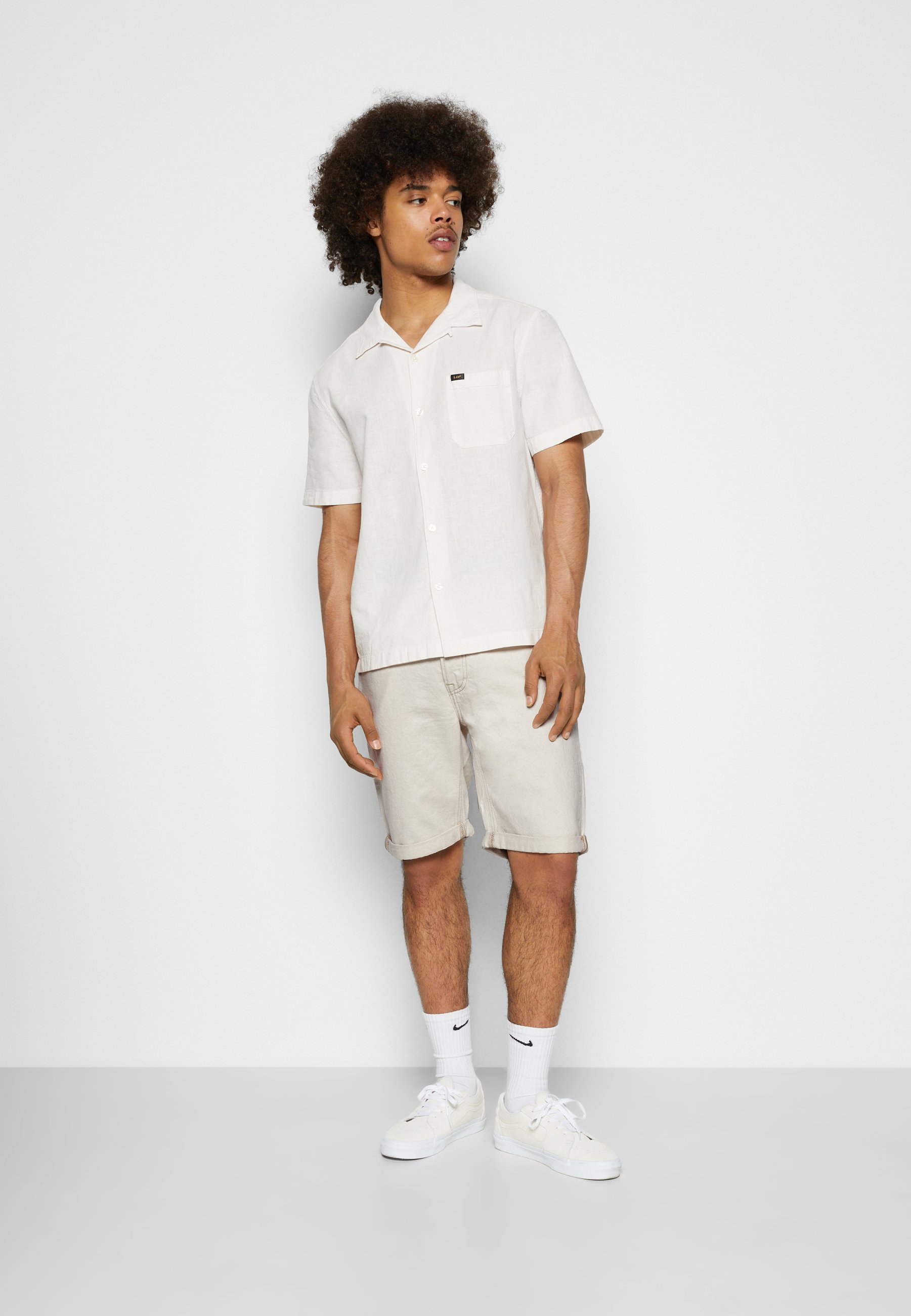 Lee Denim shorts - ecru/white denim 