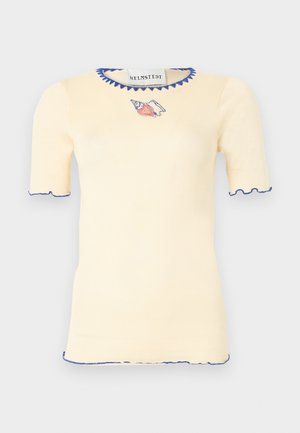 TRINE SHORT SLEEVE - Print T-shirt - ivory