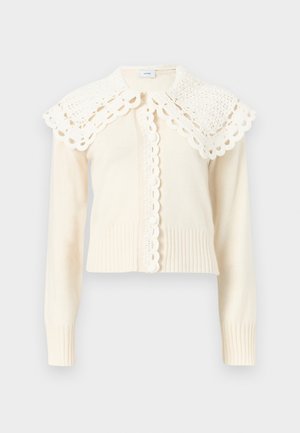 CREW NECK CARDIGAN - Kardigan - alabaster