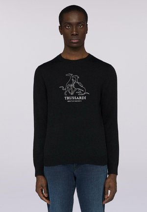 GIROCOLLO IN MISTO CON GENTLE SOCIETY - Strickpullover - black milano