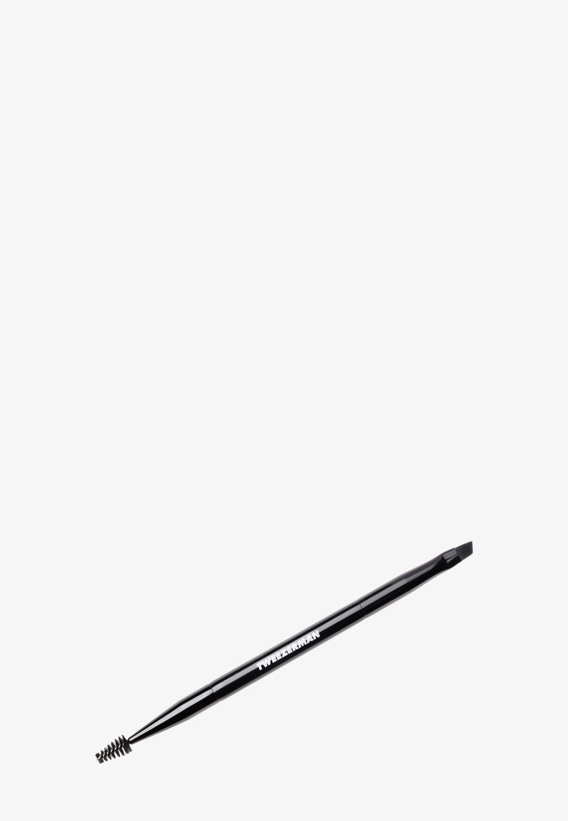 TWEEZERMAN - ANGLED BROW BRUSH & SPOOLIE - Eyebrows brush - black, Ampliar