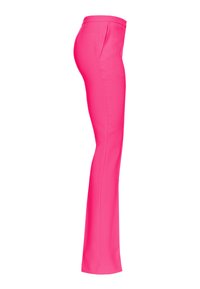 Rozepaste broek in het roze met een slim fit, voorzien van een middenhoog taille, een zachte textuur en subtiele plooien aan de voorkant voor extra detail.