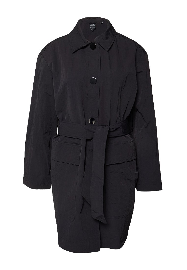 Armani Exchange Trenchcoat zwart Armani Exchange Trenchcoat zwart