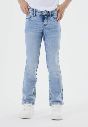 NKFPOLLY - Džíny Straight Fit - light blue denim