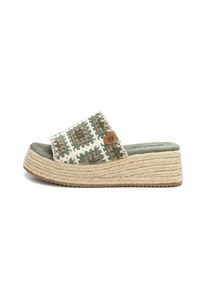 Mules de tacón - kakhi