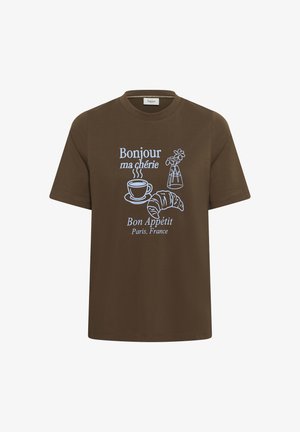 Saint Tropez, TACHELLSZ - T-shirts print - dark earth