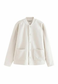 REGULAR FIT - BORG BUTTON THROUGH - Fleecejakke - neutral ecru