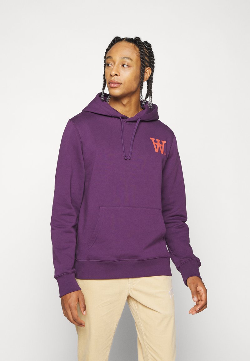 Wood Wood IAN HOODIE - Sweatshirt - purple - Zalando.co.uk