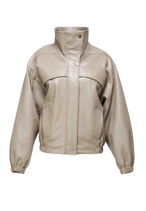 ELI     - Veste en cuir - beige